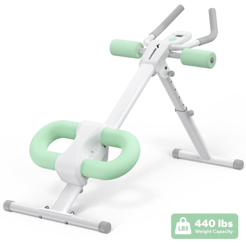 MERACH Adjustable Ab Trainer Machine with LCD Monitor, Foldable Ab Exercise Machine for Abs, Arm, Leg, Buttocks Shaper, Core & Ab Trainer at Home Gym, Workout Equipment, Dealsforyoudays