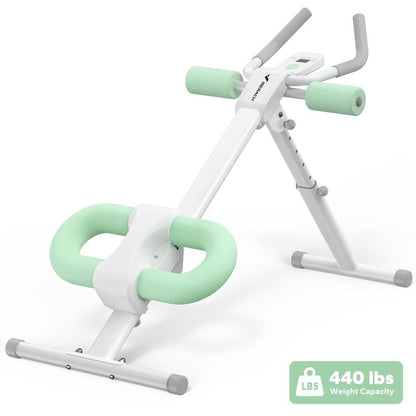 MERACH Adjustable Ab Trainer Machine with LCD Monitor, Foldable Ab Exercise Machine for Abs, Arm, Leg, Buttocks Shaper, Core & Ab Trainer at Home Gym, Workout Equipment, Dealsforyoudays