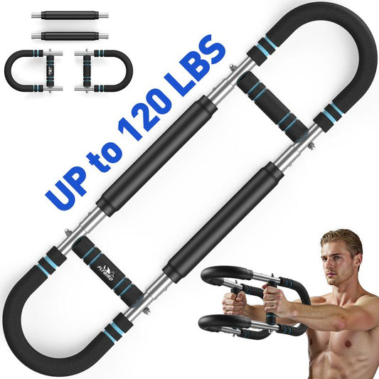 Flybird Arm Trainer Chest Workout Adjustable Spring Resistance Equipment, Strengthen Chest & Arm Muscles for Men, Detachable Portable Design for Home Gym & Outdoor
