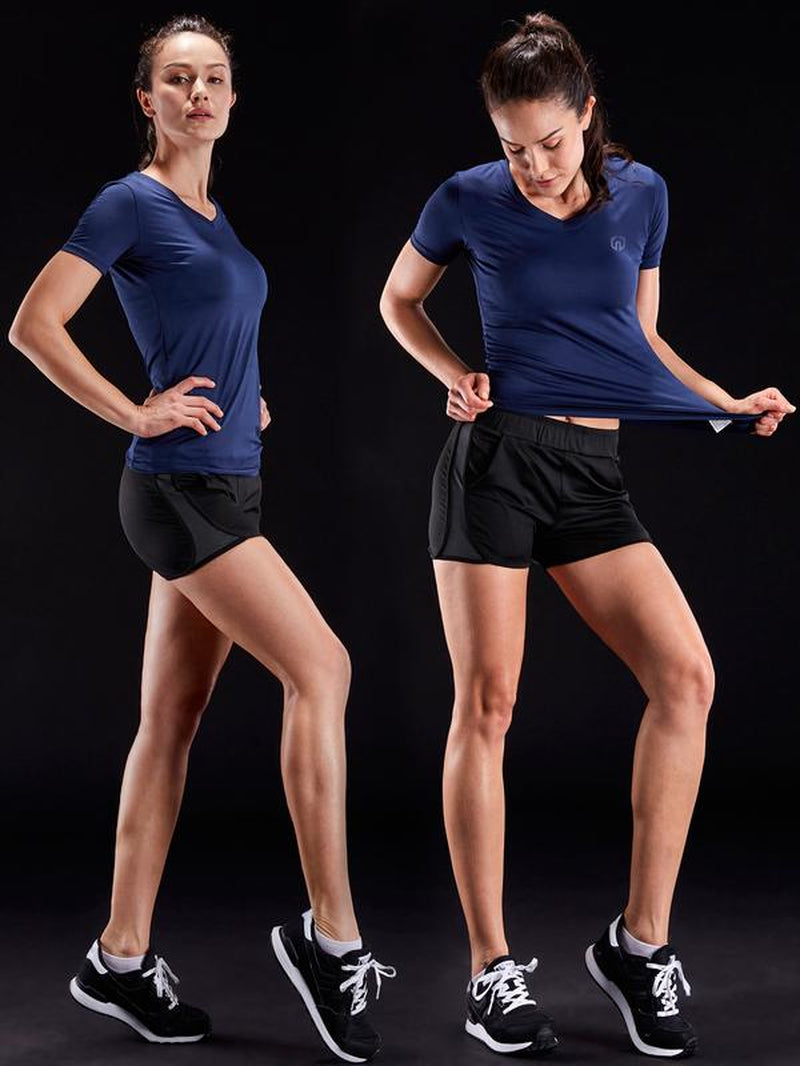 NELEUS Women'S 3 Pack Compression Workout Athletic Shirt
