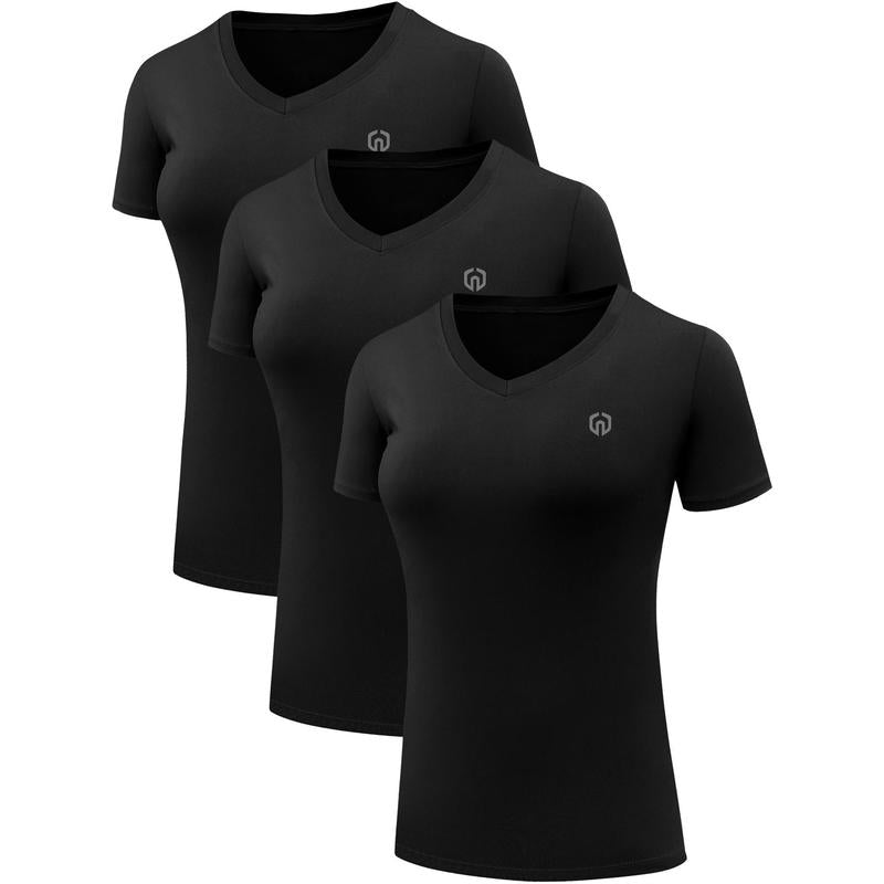 NELEUS Women'S 3 Pack Compression Workout Athletic Shirt