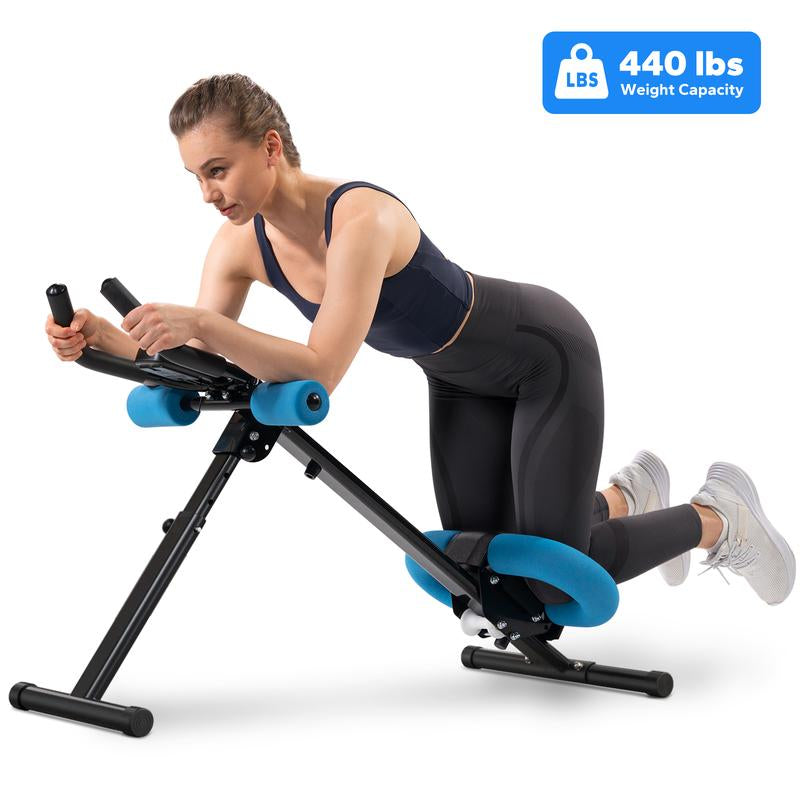 MERACH Adjustable Ab Trainer Machine with LCD Monitor, Foldable Ab Exercise Machine for Abs, Arm, Leg, Buttocks Shaper, Core & Ab Trainer at Home Gym, Workout Equipment, Dealsforyoudays