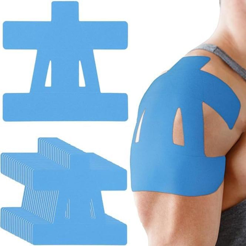 10 Count Kinesiology Tape for Shoulder Pain Relief Pre Cut Sports Waterproof Breathable Enhance Elastic Kinesiology Athletic Tape for Shoulder Support and Muscle Sports
