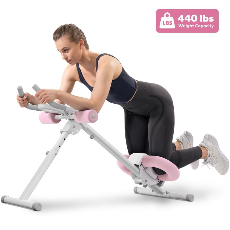 MERACH Adjustable Ab Trainer Machine with LCD Monitor, Foldable Ab Exercise Machine for Abs, Arm, Leg, Buttocks Shaper, Core & Ab Trainer at Home Gym, Workout Equipment, Dealsforyoudays